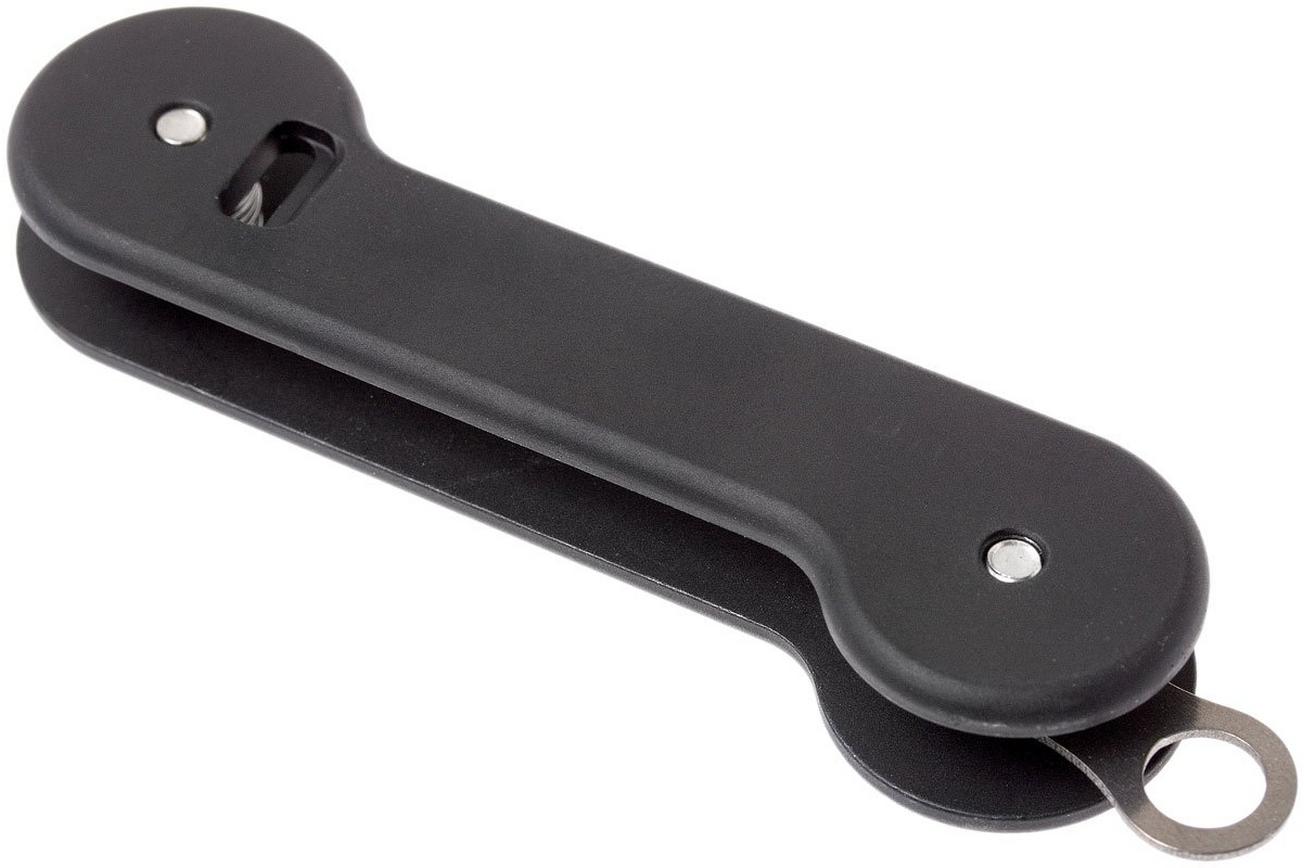 KeyBar Black Anodized Aluminium sleutel organiser