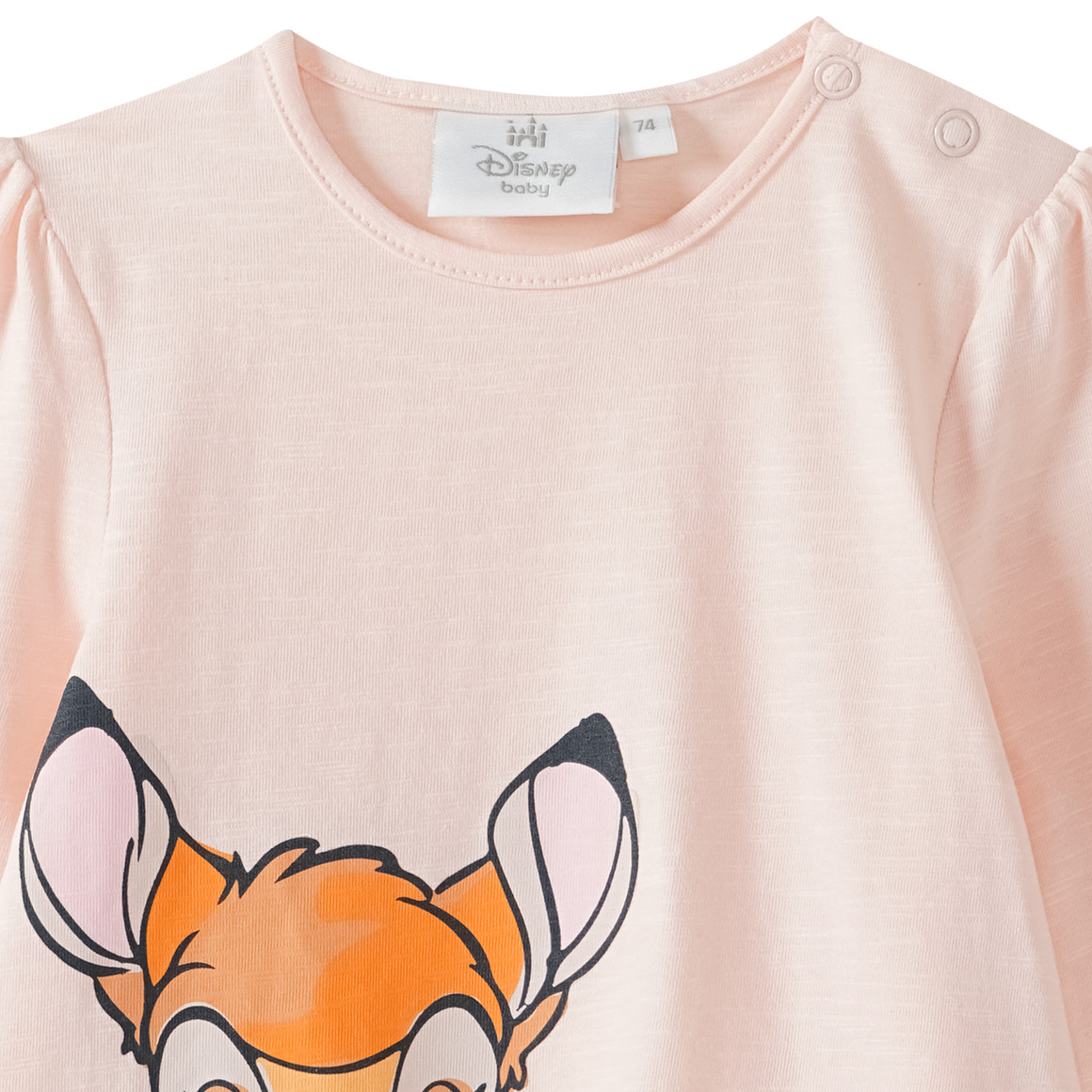 Topomini Bambi Langarmshirt mit Zipfel creme