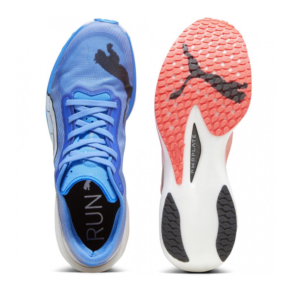 Puma DEVIATE NITRO ELITE - Chaussures running Homme fire orchid/ultra blue/puma white