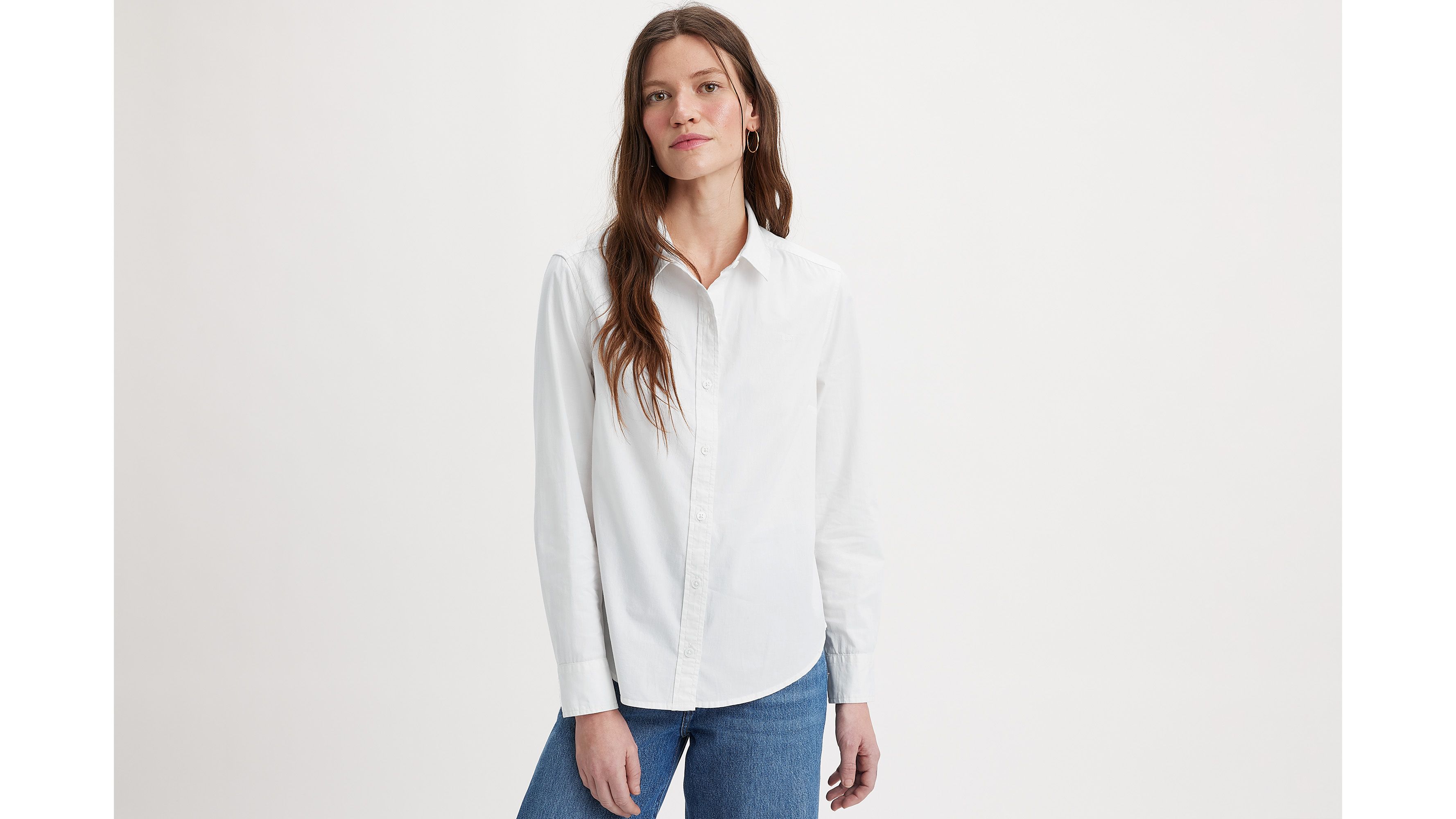 Classic Shirt - Bright White Plus Poplin - White