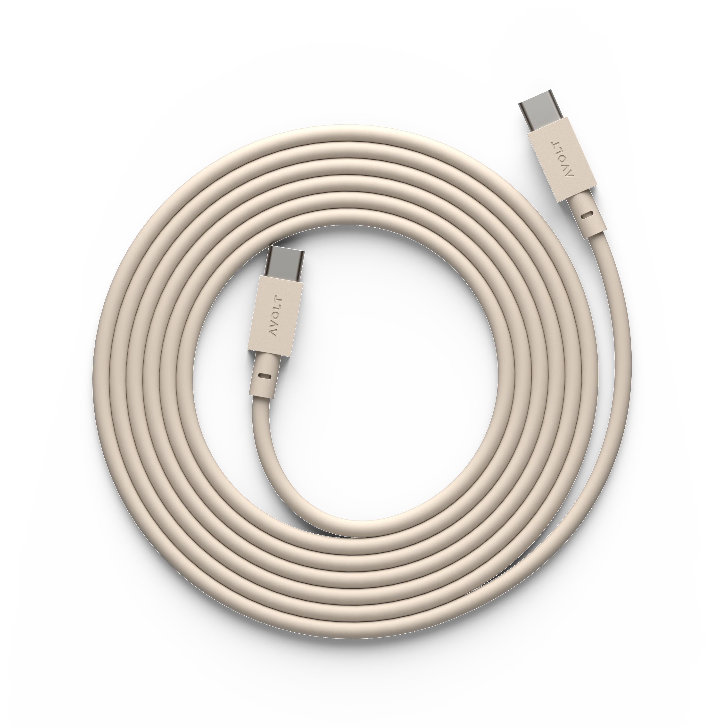 AVOLT  Kabel 1, USB-C til USB-C opladningskabel - Nomad Sand