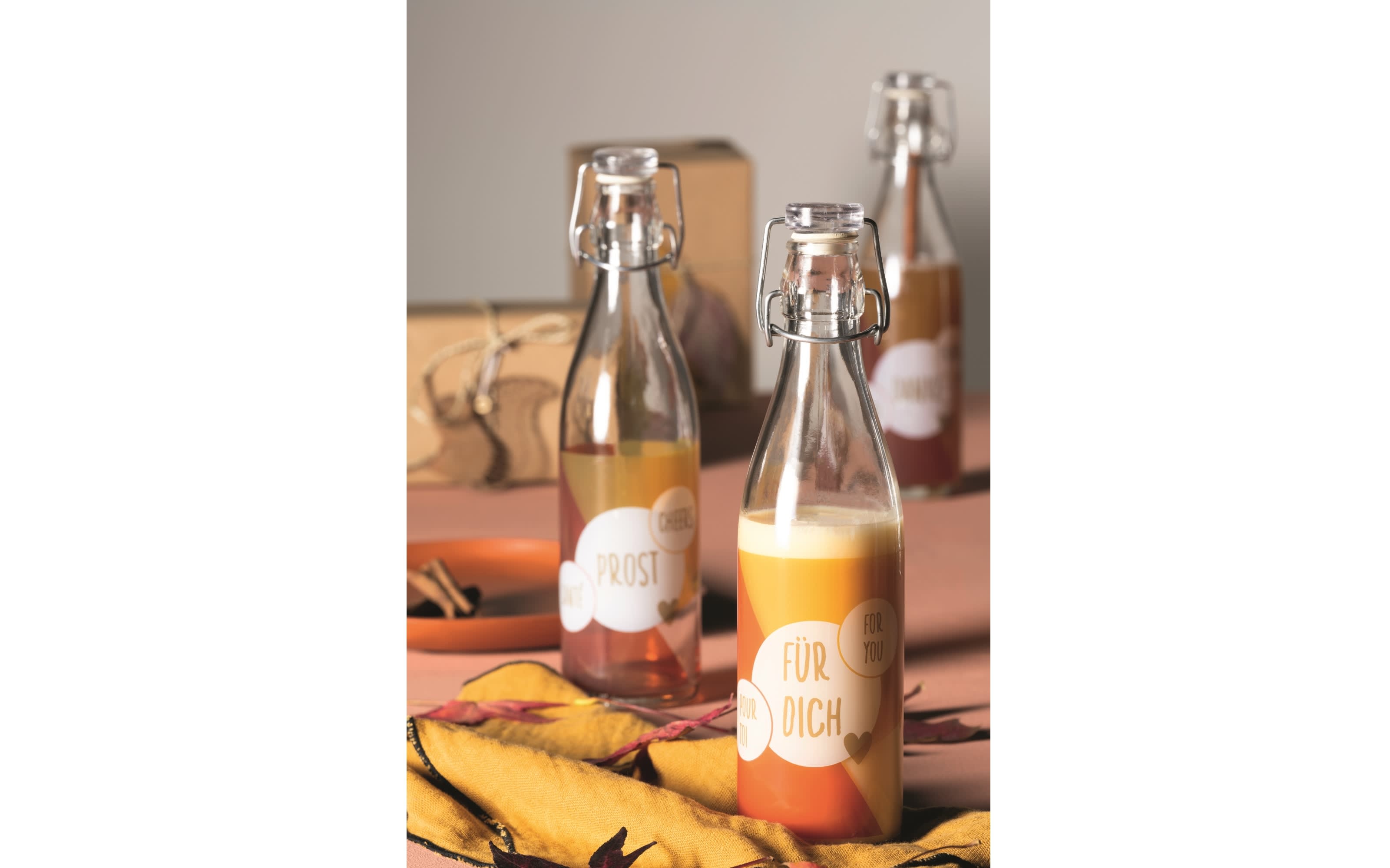 Likörflasche, Schriftzug Cheers, 500 ml