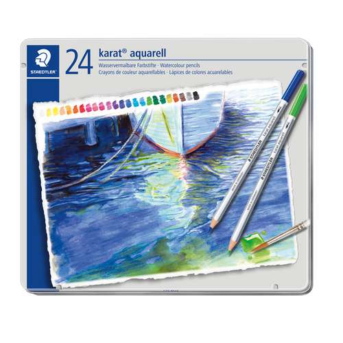 STAEDTLER® karat® Aquarell Aquarellstifte im Metalletui