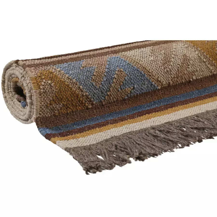 Green Looop Handweb-Teppich Valere braun