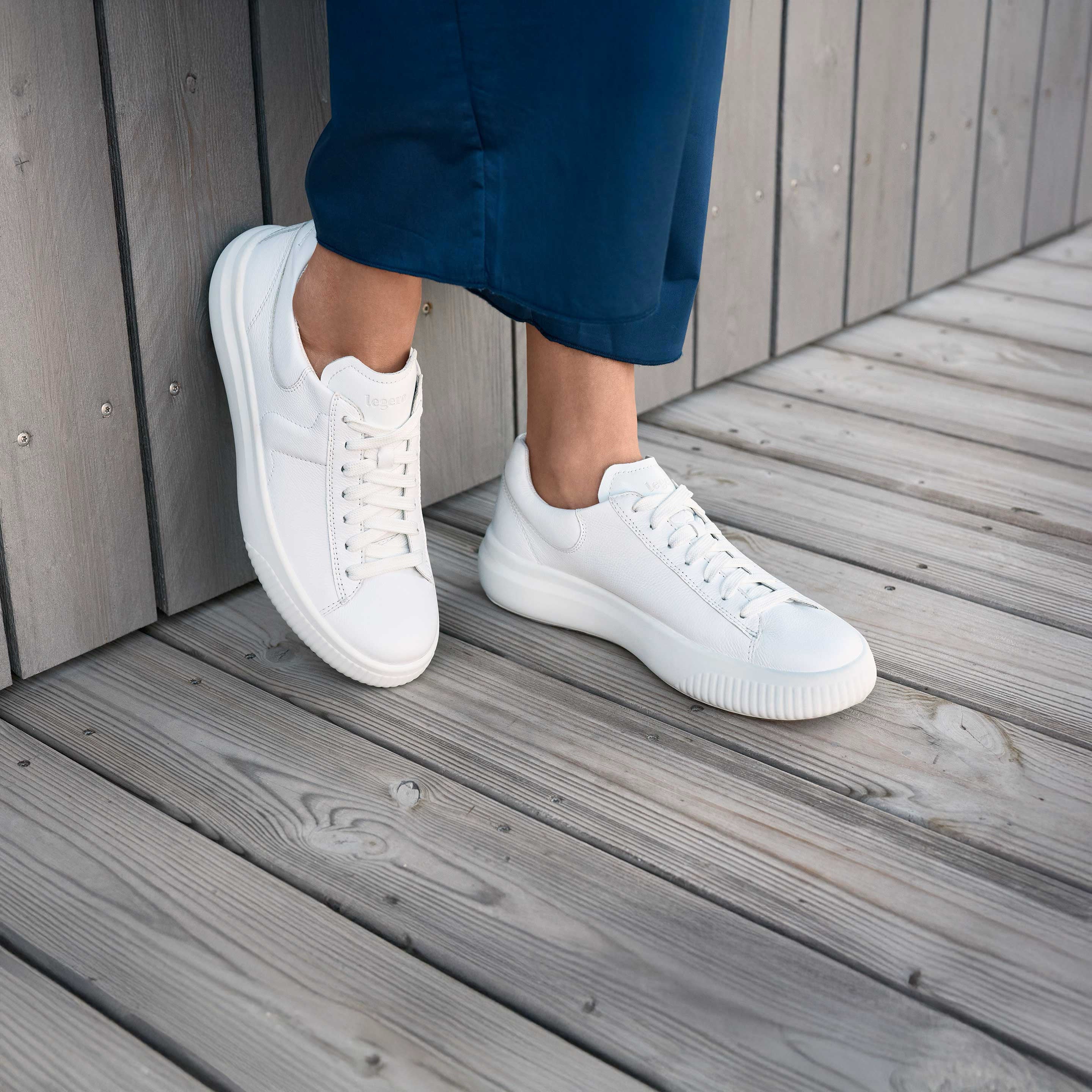 legero T4 JUMP Damen  Sneaker low mit Schnürung - Farbe: Bright White - Größe: 4