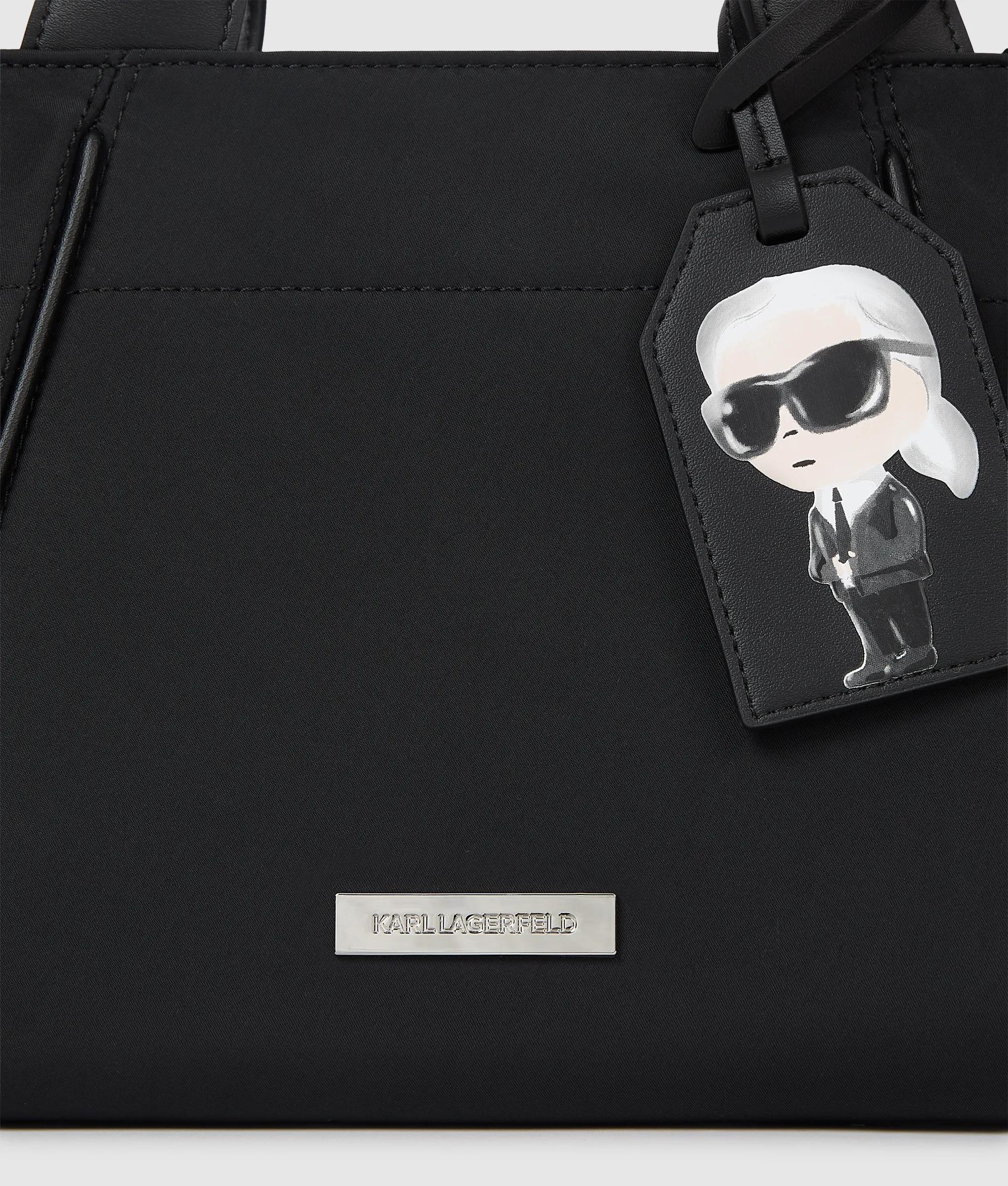 Ikon nylon kleine draagtas met label