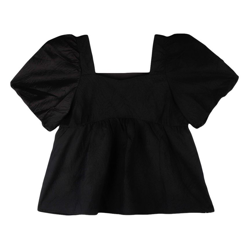 Monroll - Blouse met pofmouwen en vierkante hals