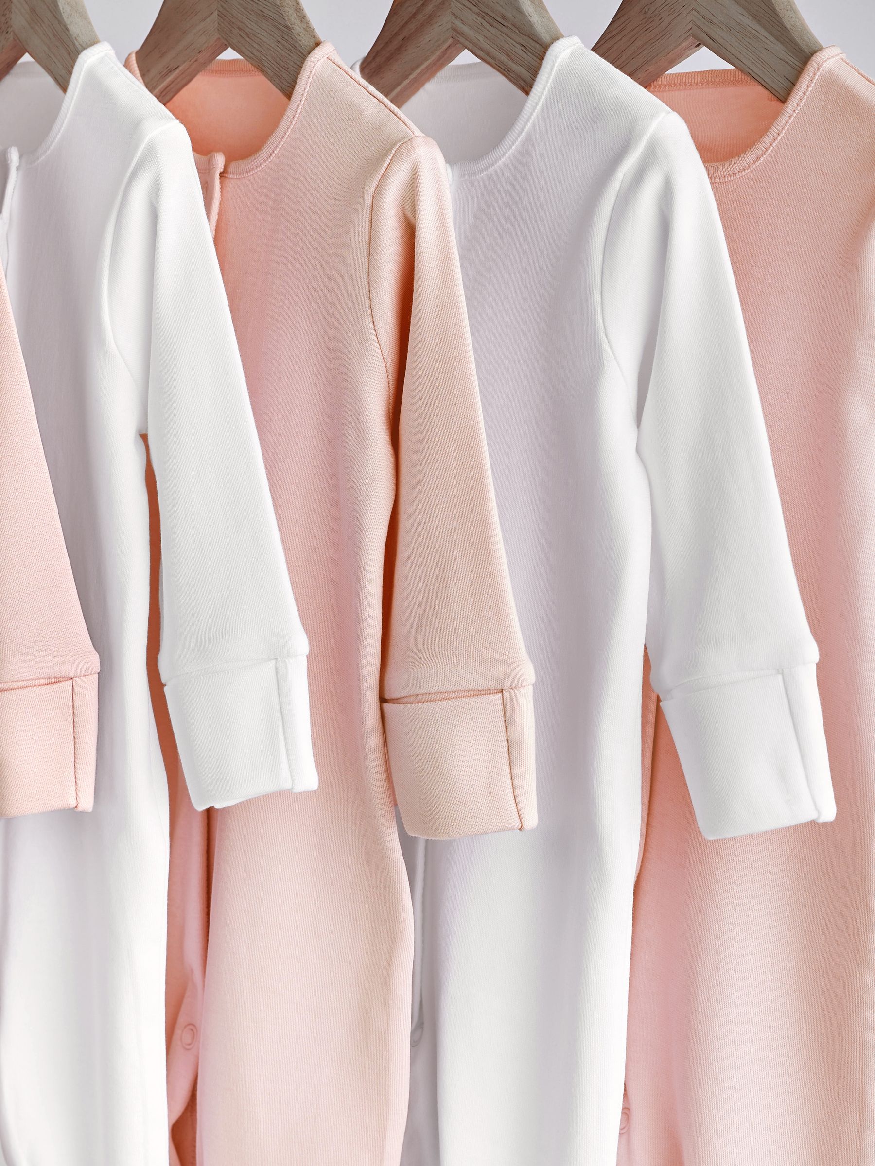 Roze/wit - Babypyjama's (0-2 jr)