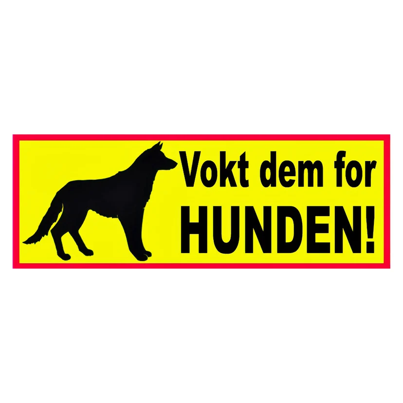 Varselskilt 297x105 mm