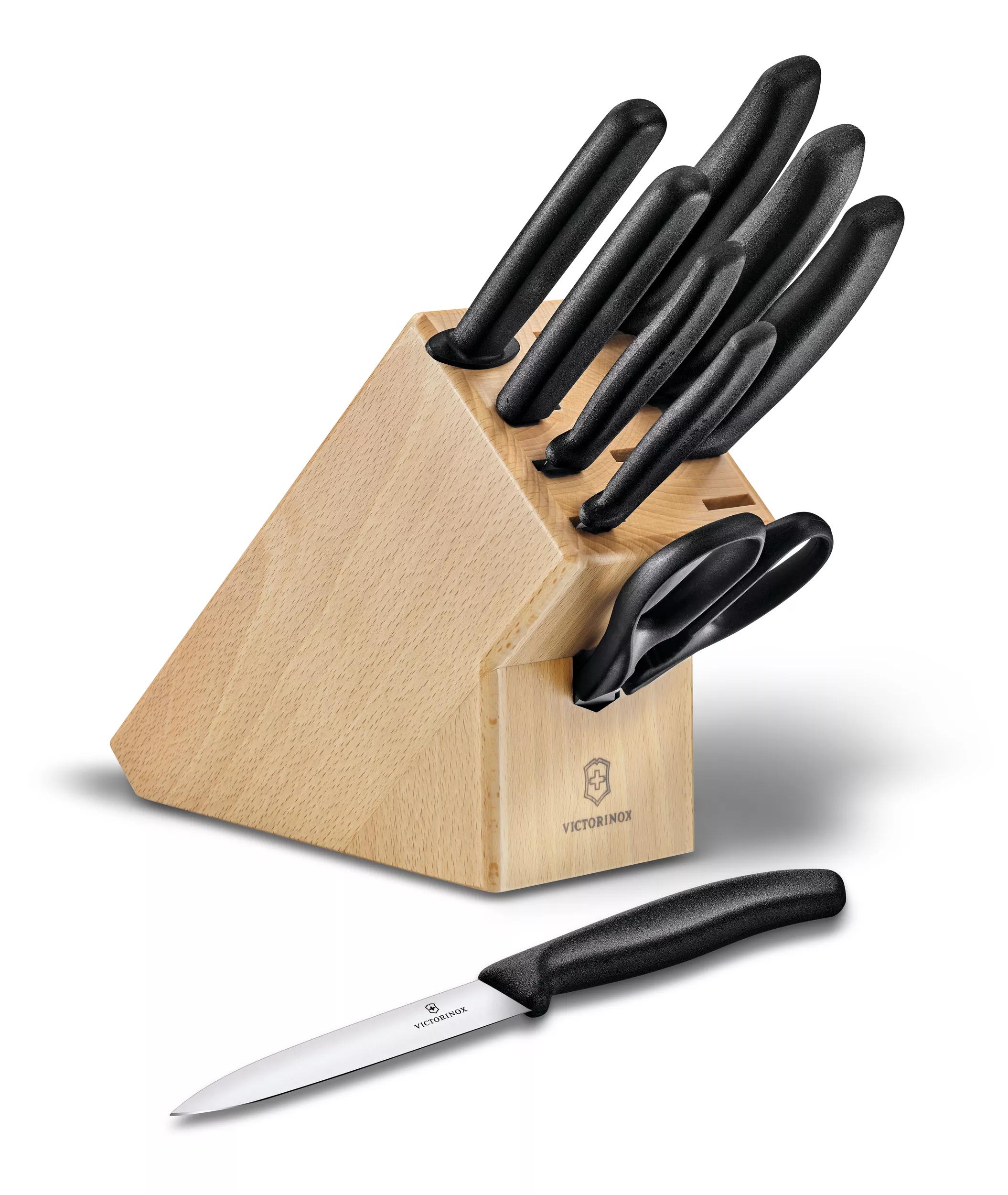 Swiss Classic Messerblock, 9-teilig-schwarz