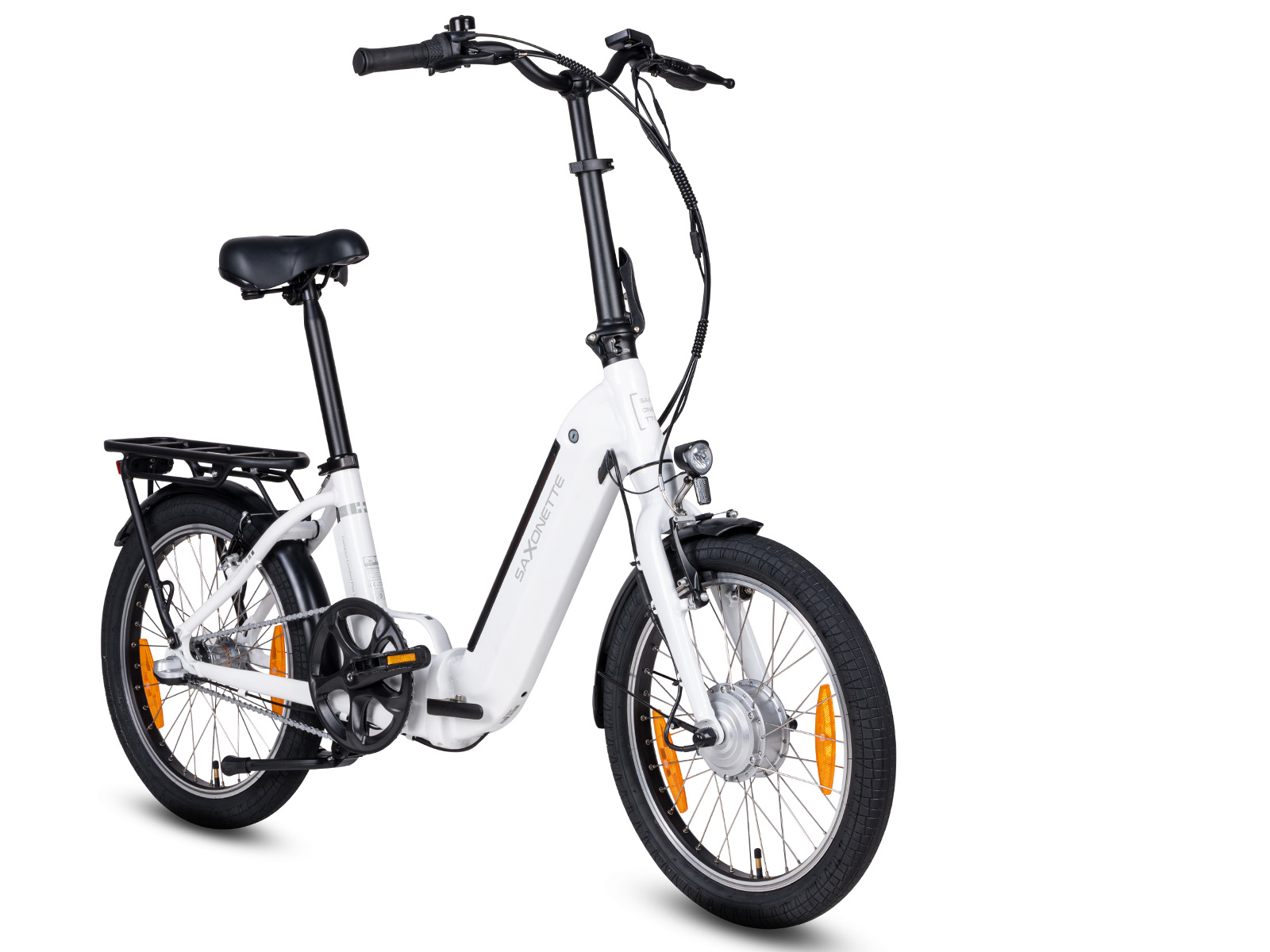 Saxonette Compact Comfort Plus 2.0 elektrische vouwfiets - White