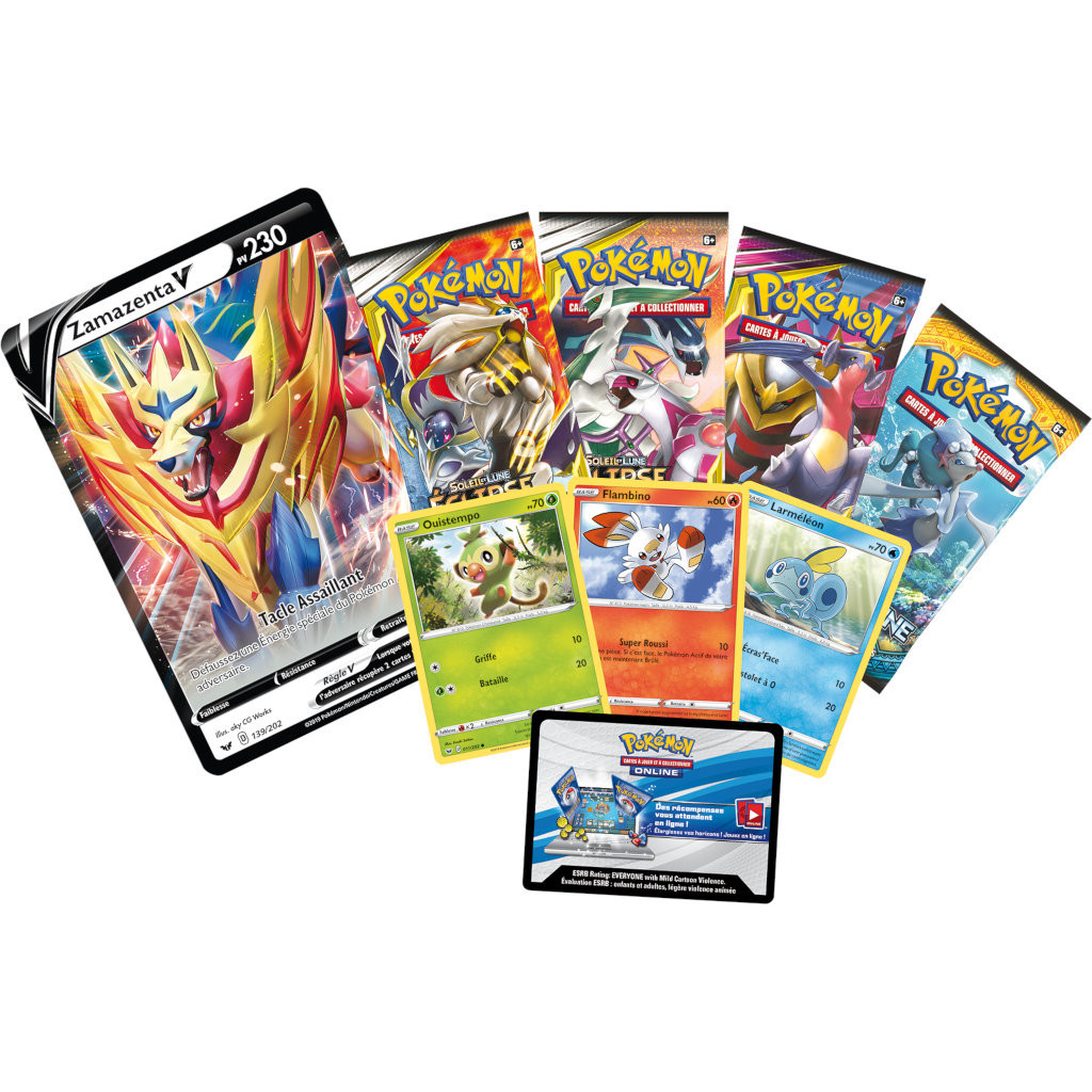 Coffret Pokémon Epée et Bouclier - Ouistempo Zamazenta V