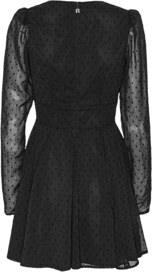 ROTATE Birger Christensen LONG SLEEVE MINI DRESS Black