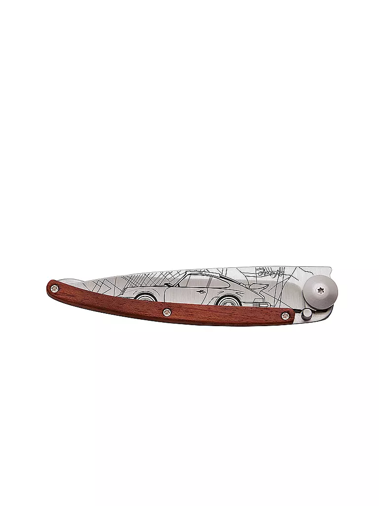 DEEJO Taschenmesser Korallenholz Titan YOUNGTIMER 37G silber