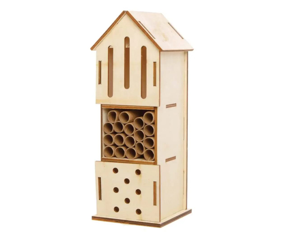 Kit à construire : 2 hôtels à insectes en bois