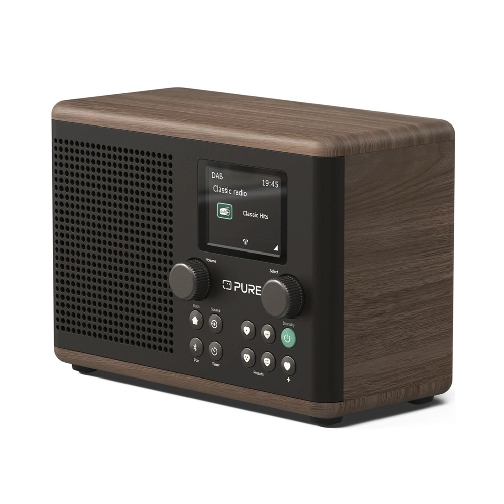 Pure Classic H4 Radio Kaffeeschwarz