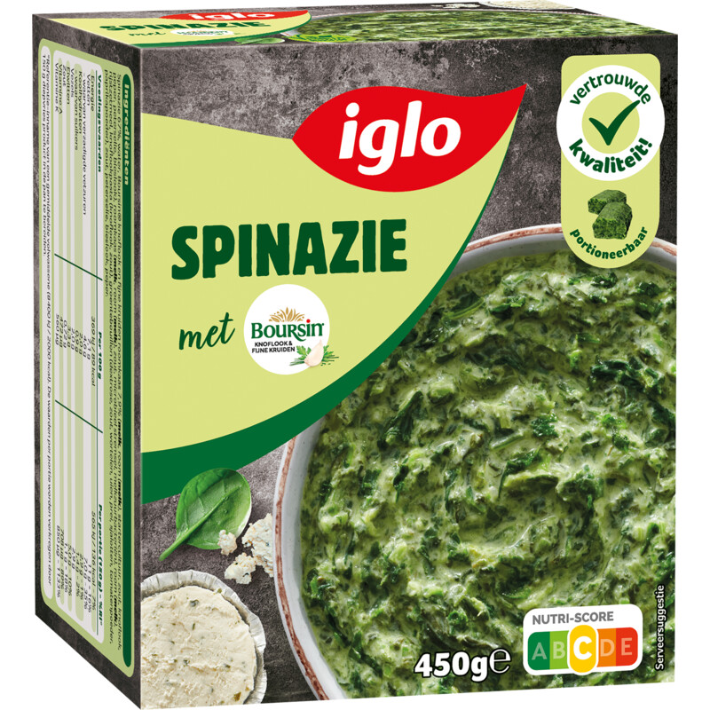 Iglo Spinazie met boursin