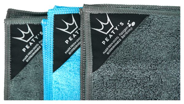 Kit Chiffons Microfibre Peaty's Bamboo (x3)