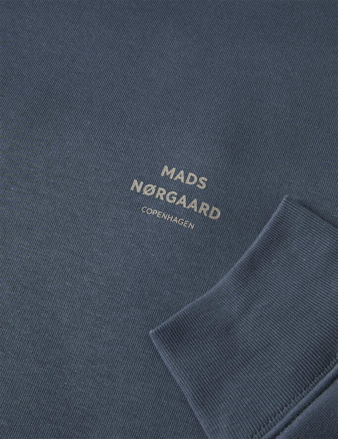 Mads Nørgaard - Copenhagen Standard Crew Logo Sweat Blå