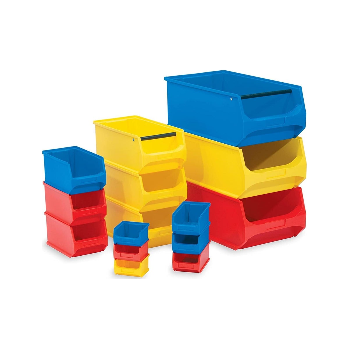 PROREGAL Value Pack 5 x Gele Opbergdoos 3.0 Met Deksel HxBxD 12,5 x 14,5 x 23,5 cm 2,8 Liter Opbergdoos