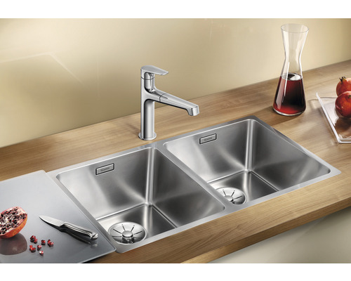 Blanco ANDANO 340/340-IF spoelbak, 745 x 440 mm, roestvrij staal, 522981