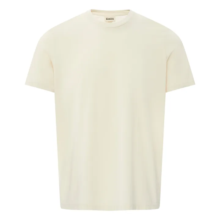 SMALLABLE BASICS T-Shirt Homme Coton Bio | Blanc cassé