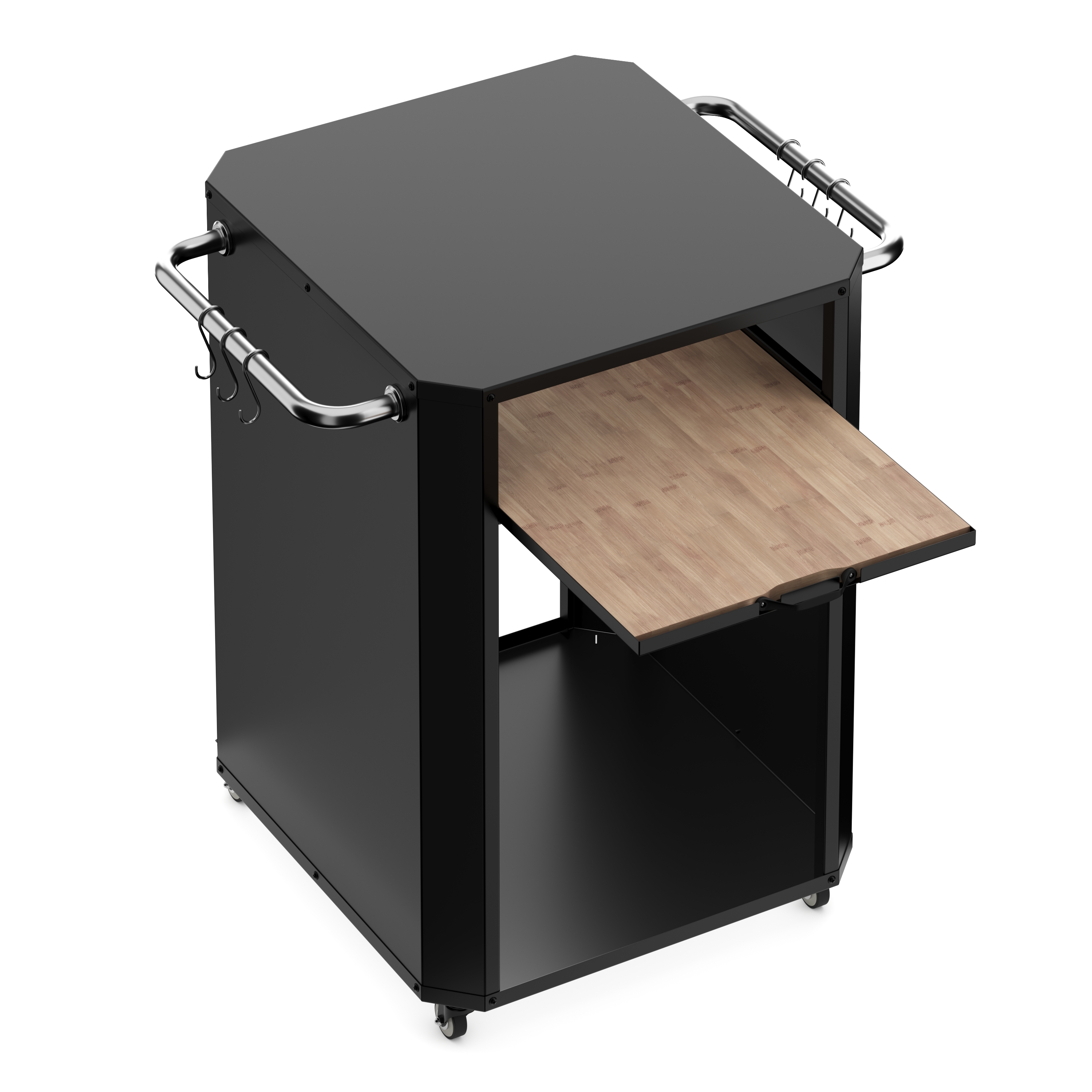 Grill Beistelltisch 60 x 60 x 81 cm schwarz