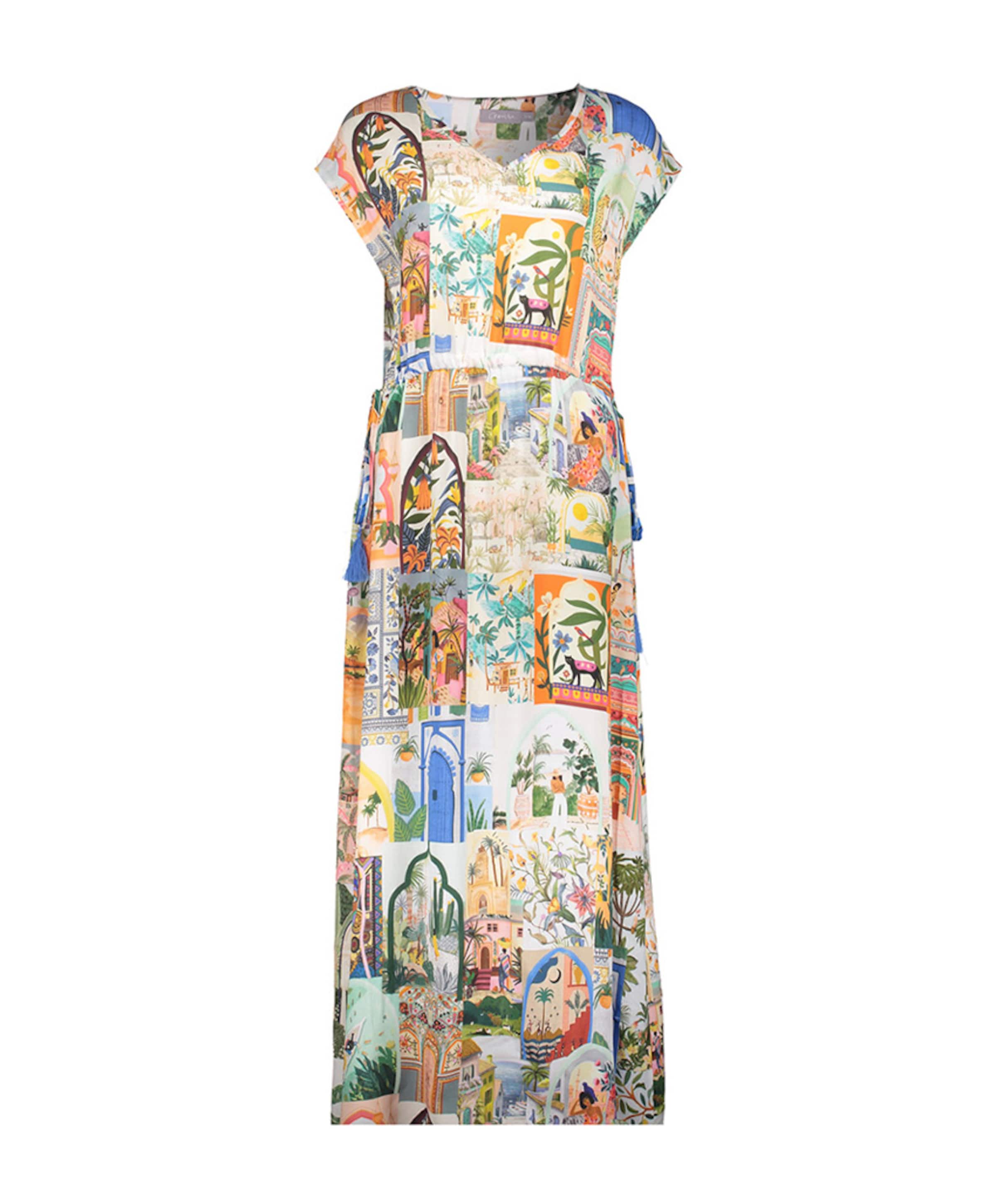Geisha Dames jurk multicolor