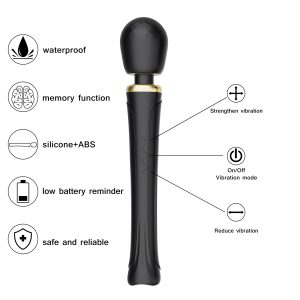 Klaus Wand-Massager Vibrator - Schwarz