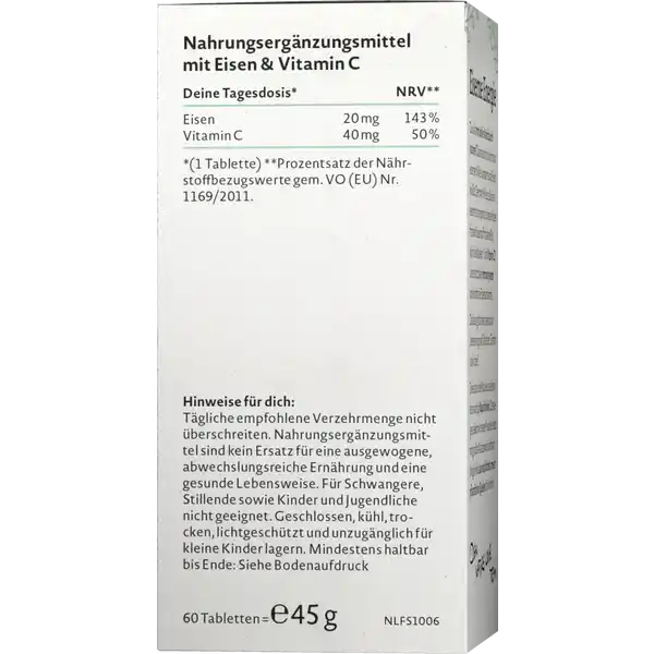 Eisen & Vitamin C Tabletten