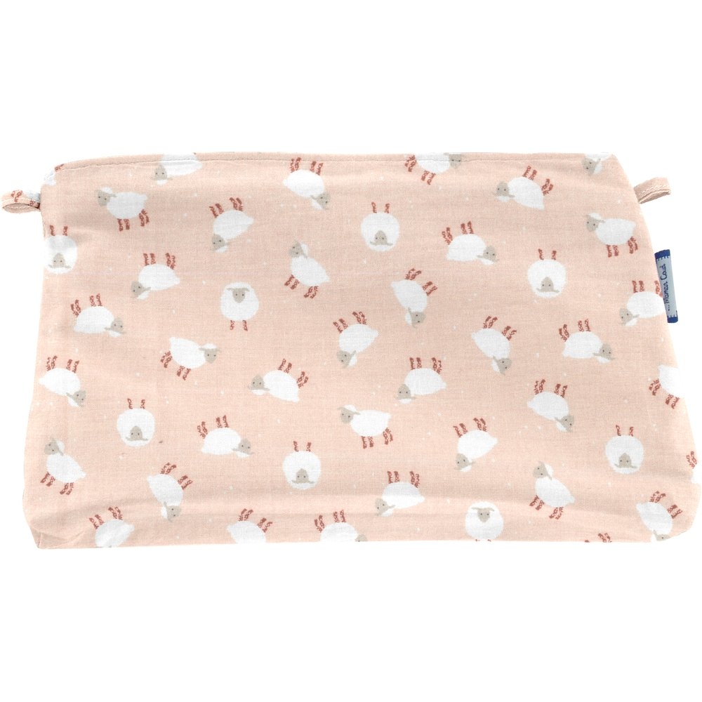 Pochette Tissu Mouton Rose