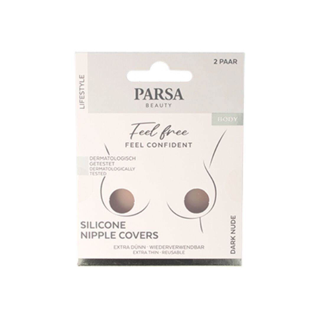 PARSA ACESSORIOS Silicone Nipple Covers dark nude - 1un