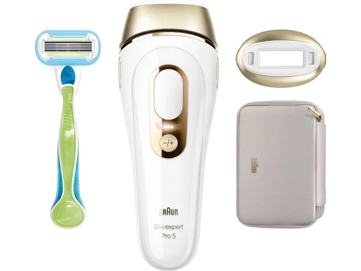 Braun Silk-expert Pro 5 PL5052 IPL-epilator hvid og guld