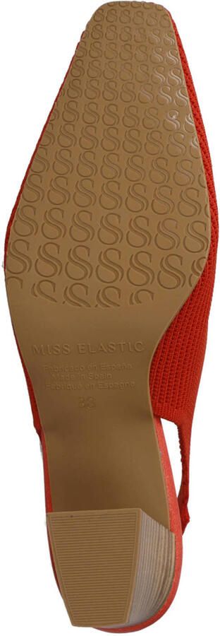Miss Elastic New Paris slingback pumps rood