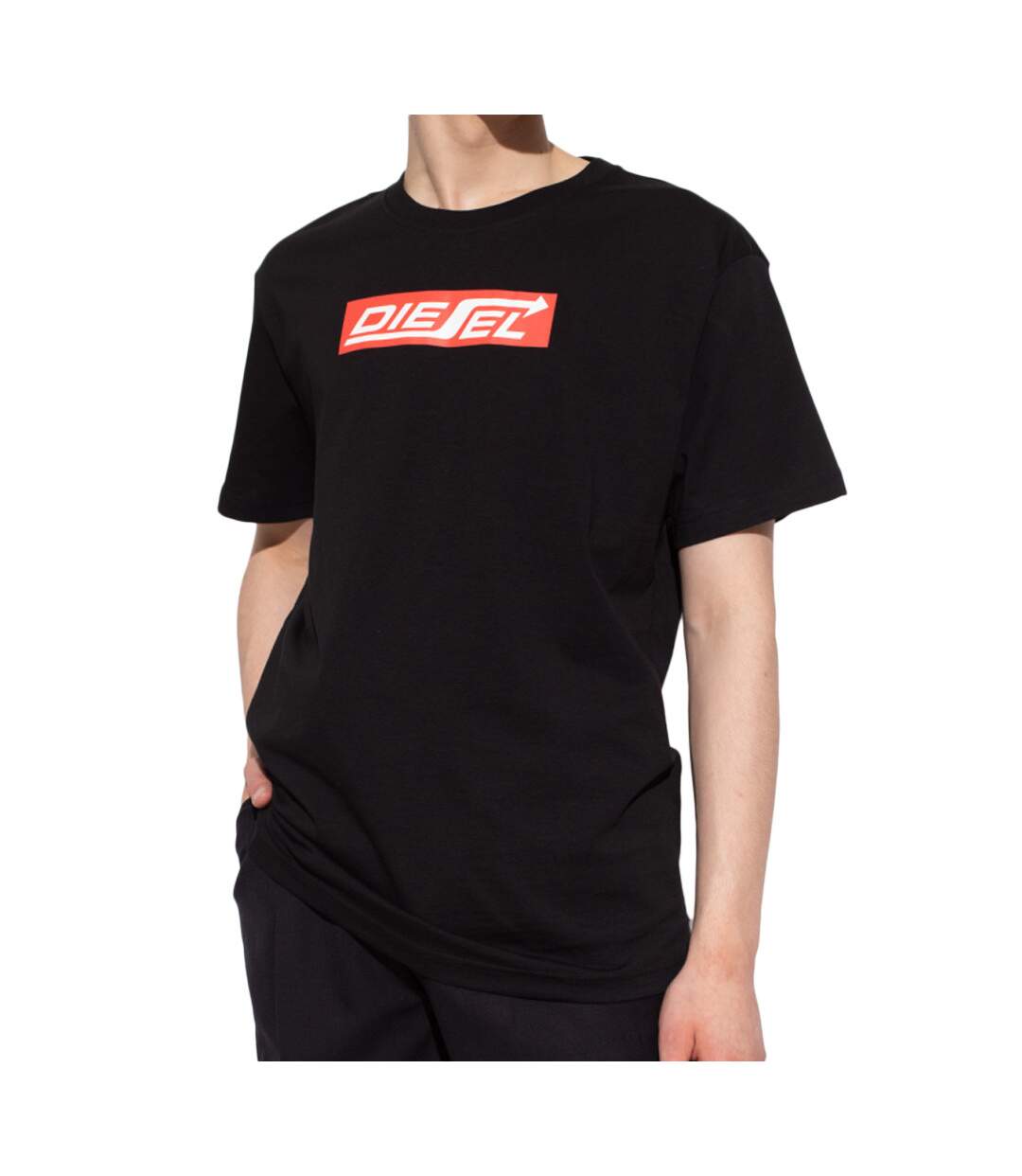 T-shirt Noir Homme Diesel Diegor