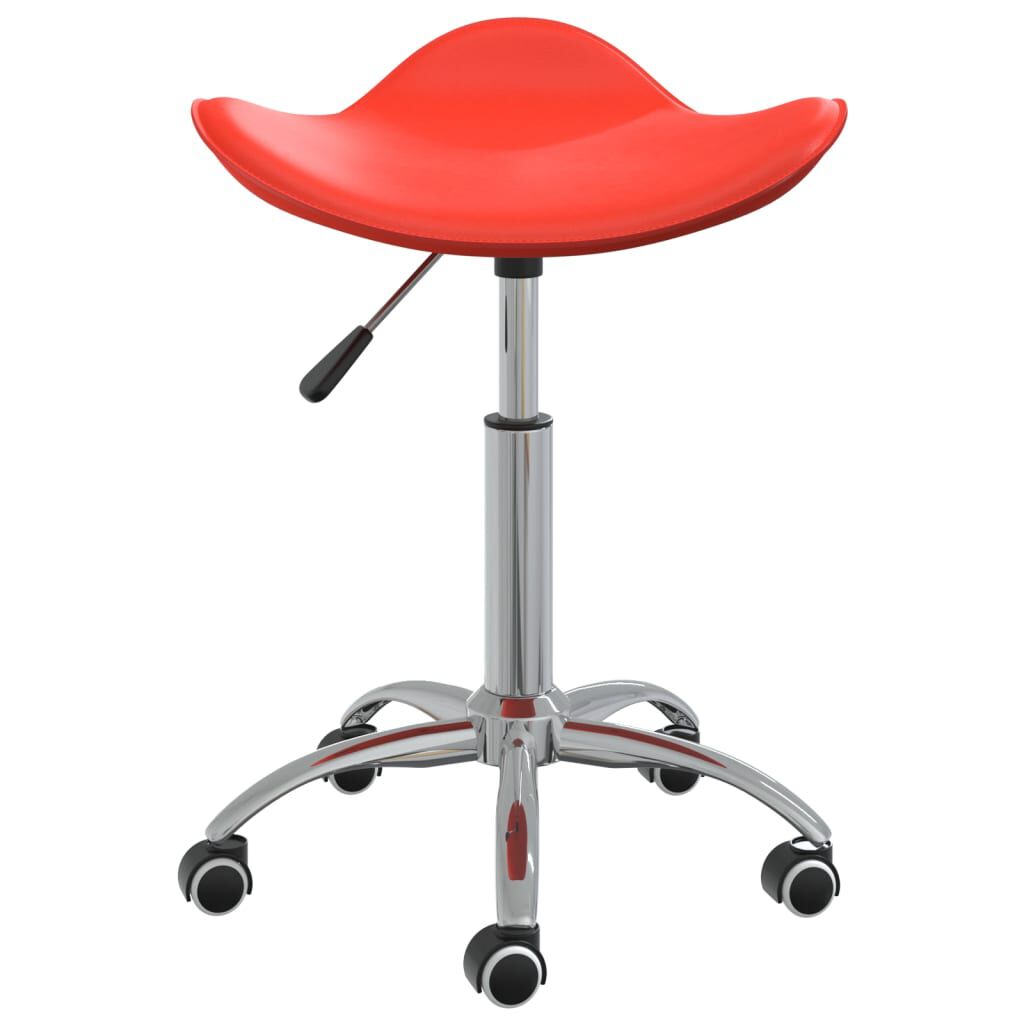 vidaXL Cosmetische kruk, rood, kunstleer