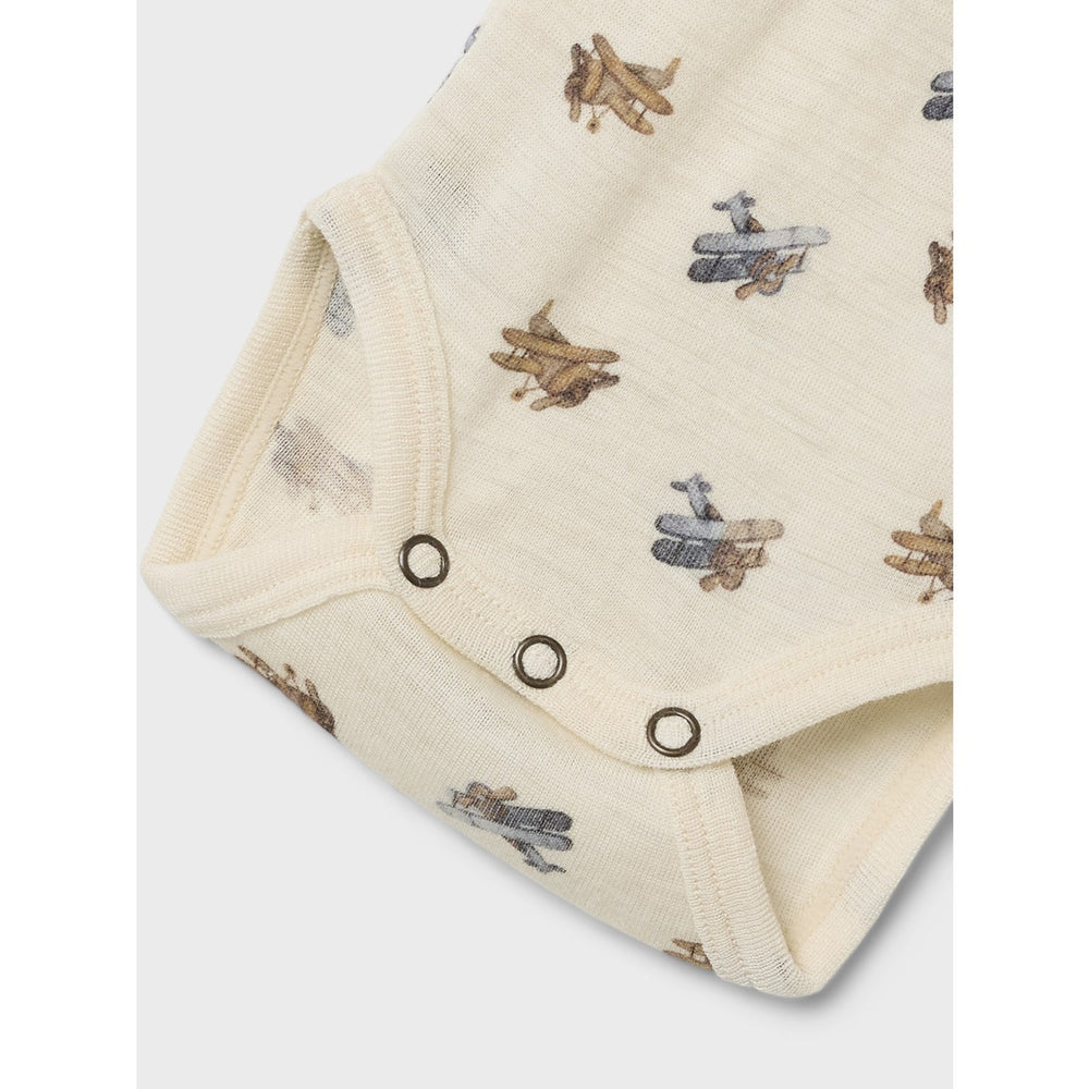 Køb Lil'Atelier Turtledove Melange Nbmnalu Wo/Mo Ls Slim Body Lil Noos