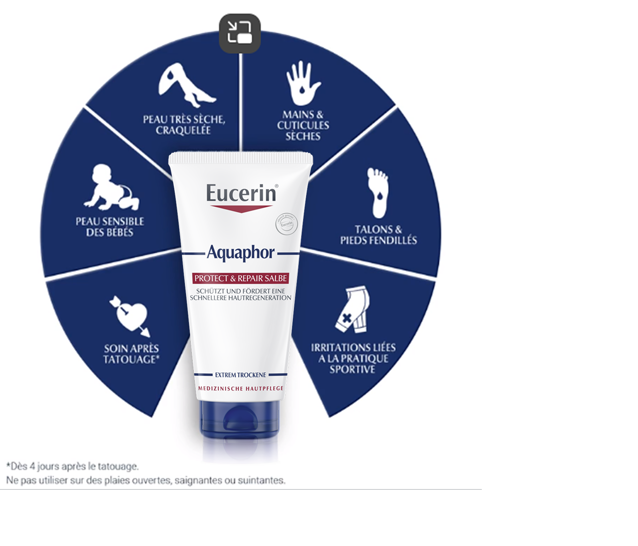 EUCERIN Aquaphor Schutz- & Pflegesalbe<br>45 ml, Salbe