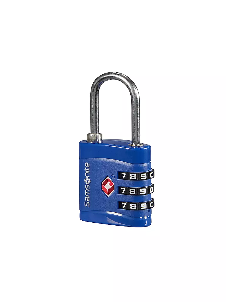 SAMSONITE Schloss Combilock 3 Dial TSA Light Midnight Blue blau