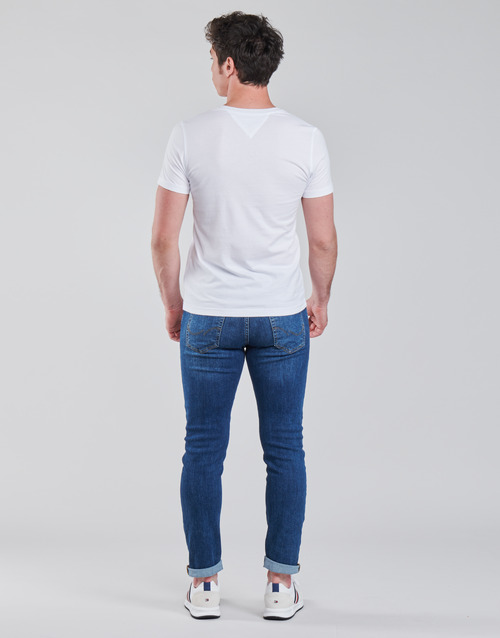 Tommy Jeans - TJM ORIGINAL JERSEY TEE V NECK - Blanc
