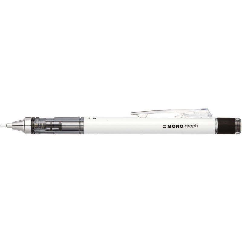 Tombow Druckbleistift MONOgraph, 0.7 mm, HB, weiss