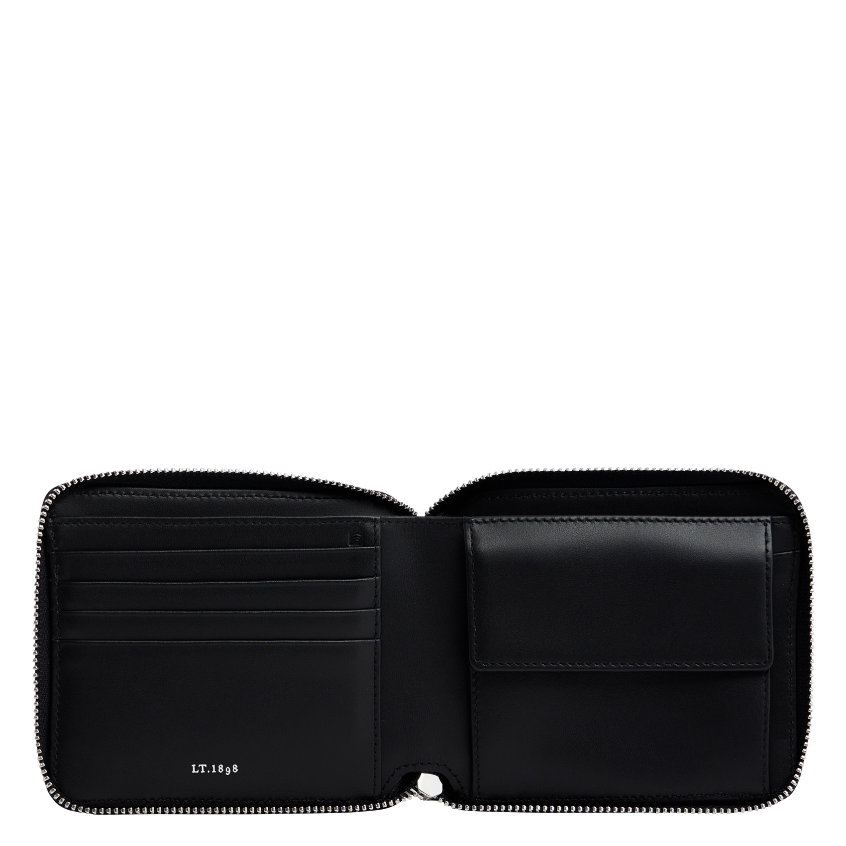 EMILE - Porte-monnaie en cuir monogramme | Noir
