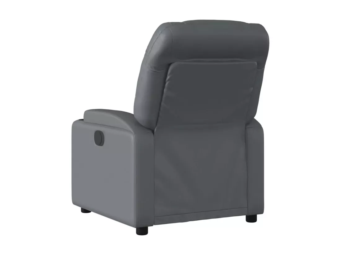 Fauteuil inclinable électrique Gris Similicuir