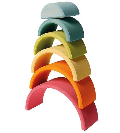 Grimms Tr?leget?j - Regnbue - 6 Dele - Pastel