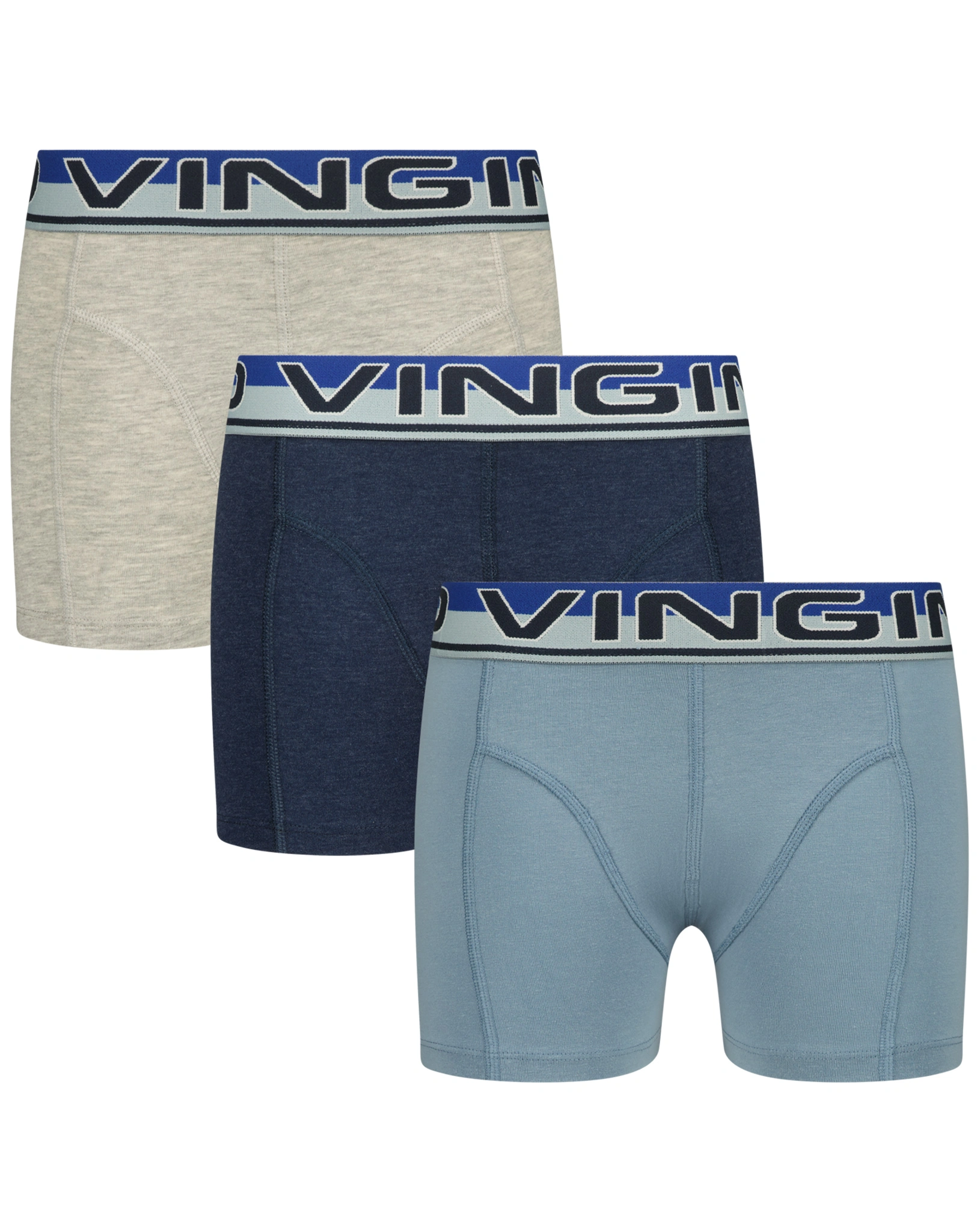 Boxershorts B-241-5 BLUE MELEE 3er-Pack in dark blue
