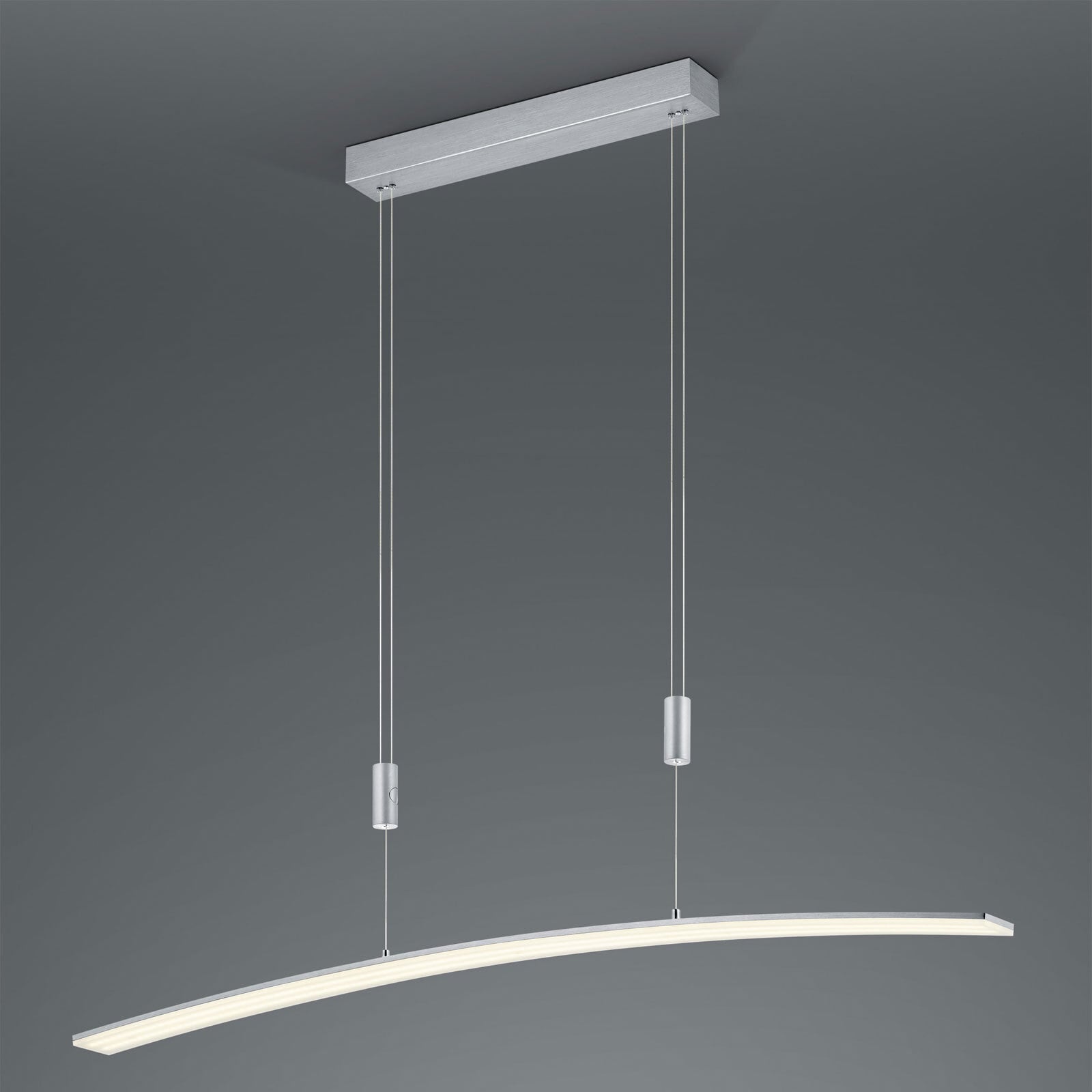 HELL LED Pendelleuchte NEW LOIRE 100 cm alufarbig