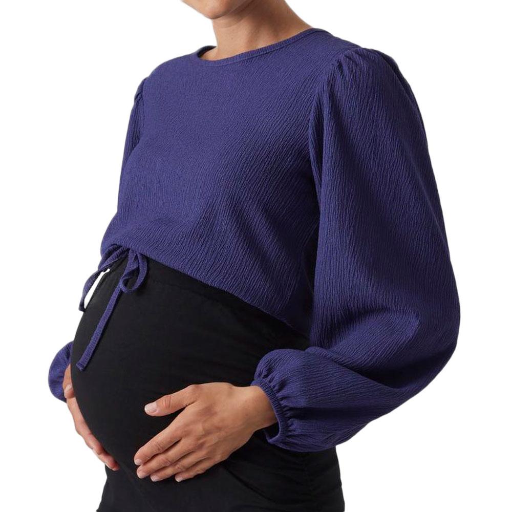 Mamalicious Blouse de Grossesse Marine Femme Mamalicious Aura