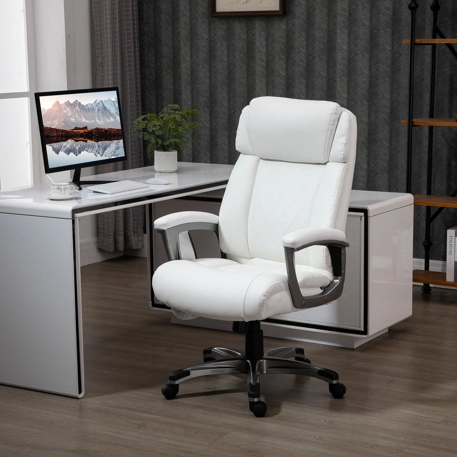 Vinsetto Bürostuhl  mit Massagefunktion weiß