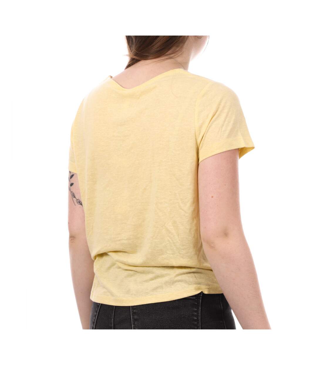T-shirt Jaune Femme JDY Linette