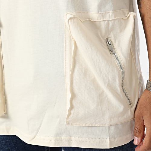 Tee Shirt A Poches Beige